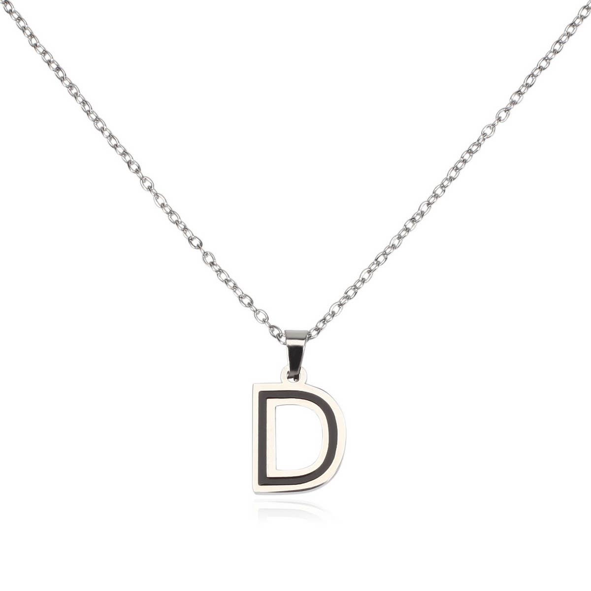 Stainless Initial Necklace