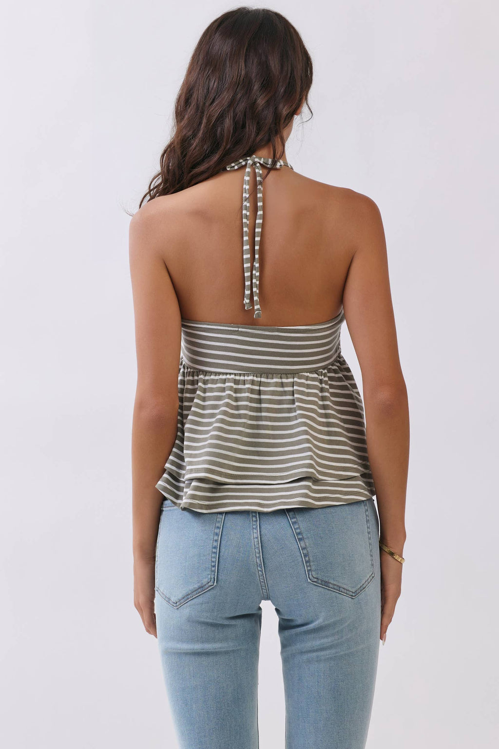 Double Layer Halter Top