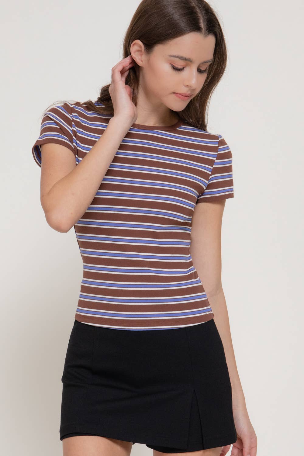 Short Sleeve Multi-Striped